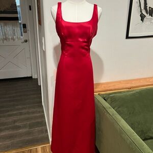 Ann Taylor Vibrant Red Maxi Dress